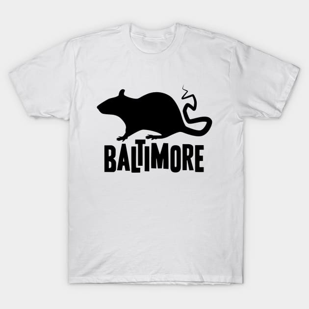 Baltimore Rat T-Shirt by LudlumDesign